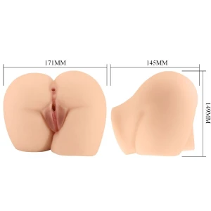 CRAZY BULL - VIBRATORE POSTERIORE ROLONDA CON VAGINA E ANO NATURALI REALISTICI